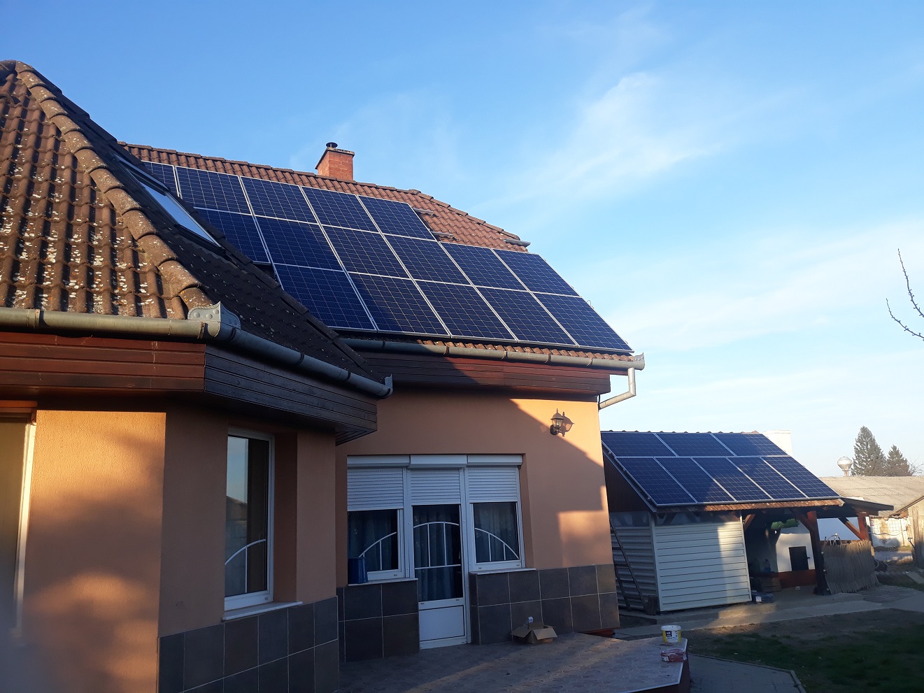 8 kW napelem rendszer Porcsalma